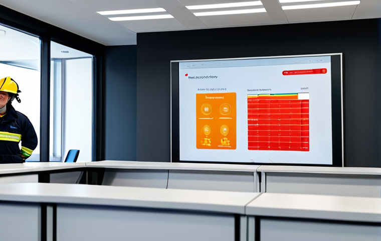 화재안전관리 직무에서의 성과 분석 및 개선 - Smart Fire Safety Monitoring**

"A modern office building with visible fire safety sensors and a cen...