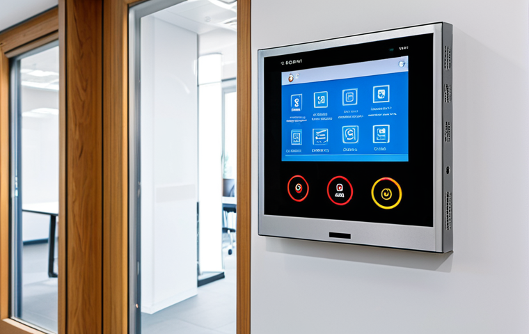화재안전관리 실무와 디지털 기술 활용 - Smart Fire Safety System in a Modern Building**

"A modern office building interior featuring a stat...
