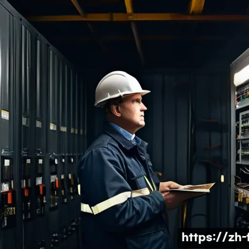 화재안전관리 실무에서 자주 발생하는 오류와 해결법 - **Meticulous Hidden Hazard Fire Inspection**
"A diligent fire safety inspector, dressed in a pra...