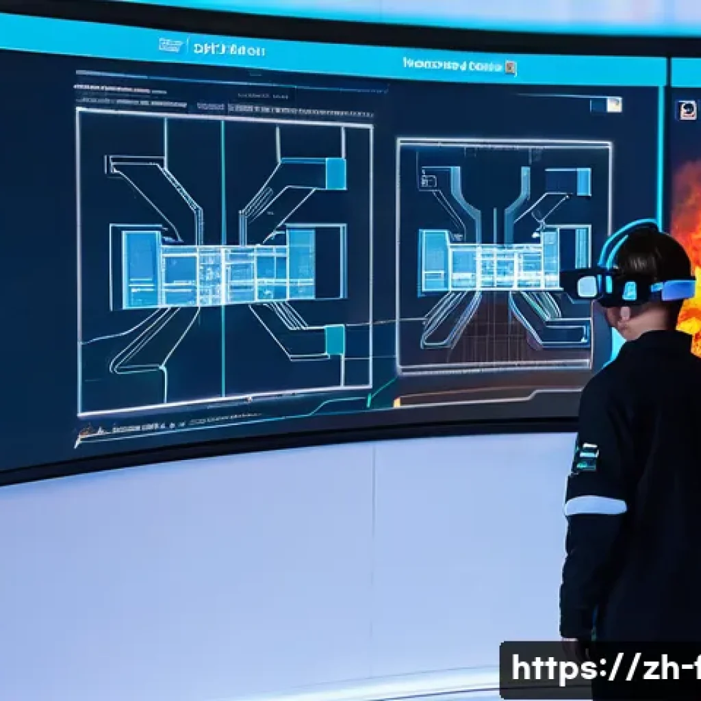 화재안전관리 실무에서의 성공적인 프로젝트 사례 - **Prompt:** A vibrant, high-tech scene depicting a diverse group of professionals actively engaged i...