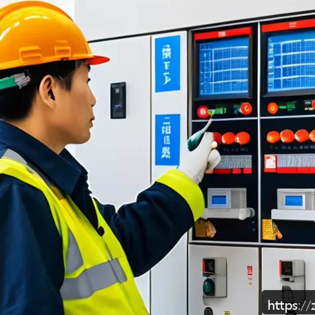 화재안전관리기술자의 주요 업무 소개 - A professional fire safety technician conducting a detailed risk assessment inside a modern, crowded...